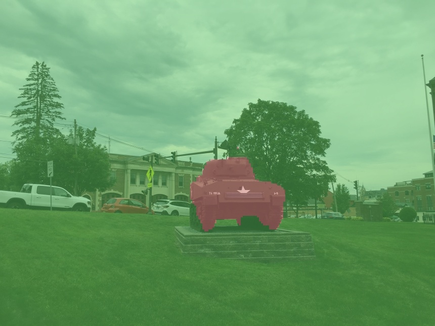 Segmented sherman tank