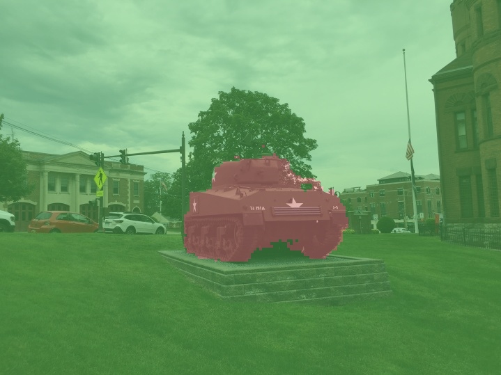 Segmented sherman tank