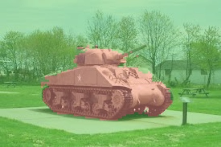 Segmented sherman tank